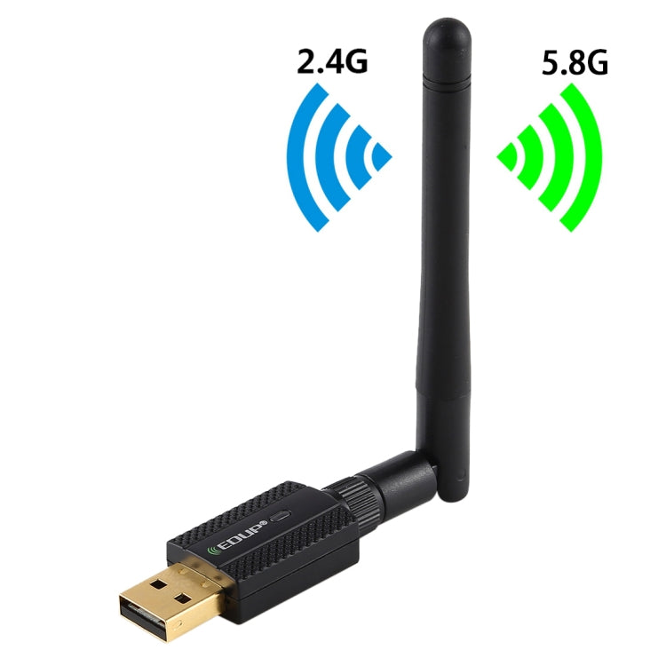 EDUP EP-AC1661 2 in 1 Bluetooth 4.2 + Dual Band 11AC 600Mbps High Speed Wireless USB Adapter WiFi Receiver, EP-AC1661 600Mbps EDUP EP-AC1661 2 in 1 Bluetooth 4.2 + Dual Band 11AC 600Mbps High Speed Wireless USB Adapter WiFi Receiver, EP-AC1661 600Mbps